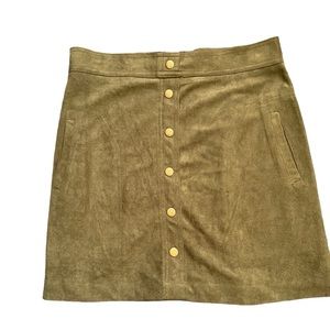 #150 ,blue pepper faux suede mini skirt, size small